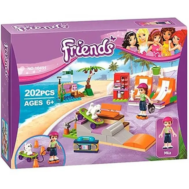 لگو202 قطعه مدل پارک اسکیت برد دوستان Friends کد 10491